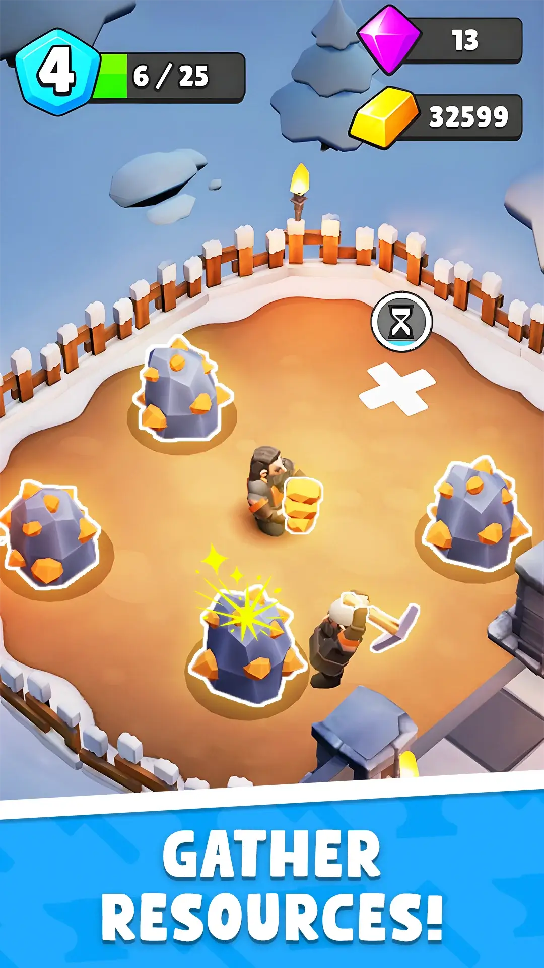 Gathering resources in My Little Forge
