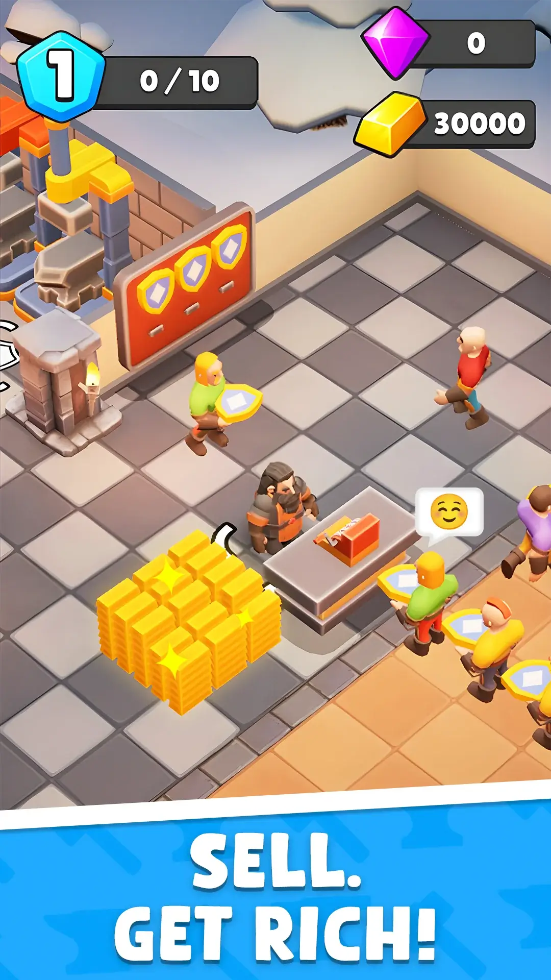 Selling crafted goods on the market